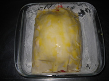 Rocambole com massa de pastel