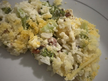 Arroz à piamontese de brócolis e bacon