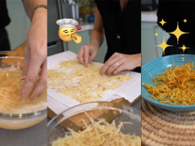 Batata-palha sem fritura feita em casa : "Tem que esperar esfriar para ficar crocante"