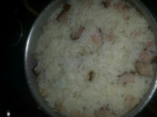 Arroz com bacon