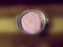 Receitas de iogurte cremoso de morango