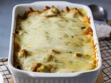 Carne com creme de batata