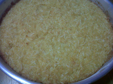 Bolo de milho e coco