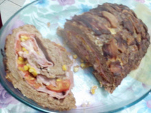 Rocambole de carne moída suína
