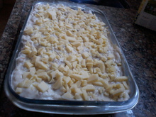 Torta cremosa de pão de forma