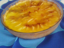 Torta de maçã com creme de laranjas