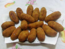 Croquete de carne moída simples