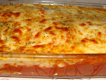 Salmão gratinado com batatas