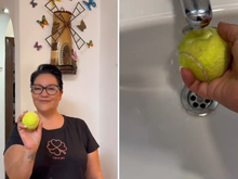 Tem uma bola de tênis esquecida em casa? O truque de limpeza com água que pode salvar paredes e móveis