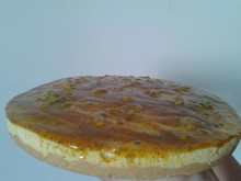 Torta gelada de maracujá