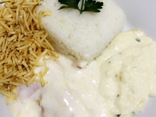 Frango suíço ao molho branco