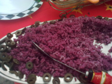 Arroz ao vinho tinto
