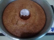 Bolo de aveia e banana funcional e econômico