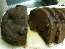 Brownie de banana na máquina de pão