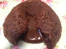 Petit gâteau de creme de avelã perfeito