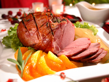 Tender com molho agridoce de laranja