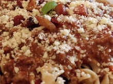 Macarrão à bolonhesa do Igs