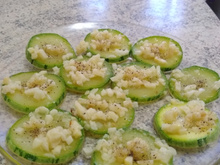 Abobrinha ao alho e óleo