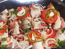 Peixe assado de forno