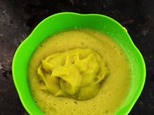 Sorvete de banana com abacate 