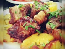 Costela com batata baroa