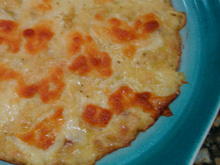 Gratinado de alho poró