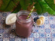 Shake de açaí com iogurte