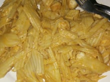 Penne com frango
