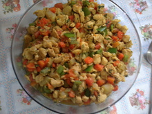 Frango com legumes