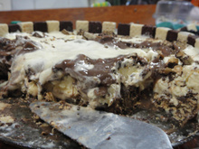 Pavê irresistível de Bis e sorvete