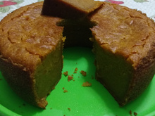 Bolo de banana e mamão sem trigo