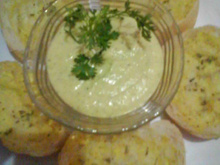 Patê de milho com queijo