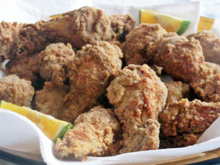 Coxa de frango empanada