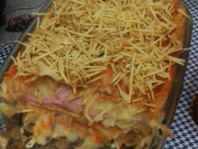 Lasanha de purê de batatas