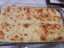 Macarrão com creme de cebola