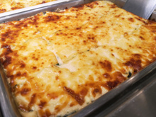 Lasanha com frango ao molho branco