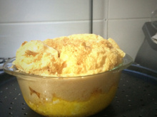 Souflé de cenoura com queijo brie