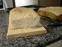 Pão caseiro macio e leve