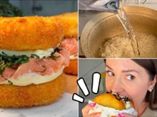 Estou chocado com essa receita: hambúrguer de sushi para um lanche diferentão no fim de semana