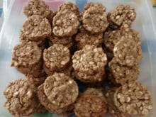 Biscoitos de aveia simples