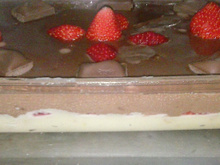 Torta trufada de morango