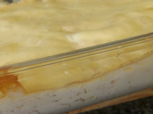 Camarão gratinado ao catupiri