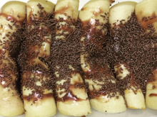 Panqueca doce de brigadeiro