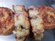 Medalhão de queijo e presunto (salame opcional)