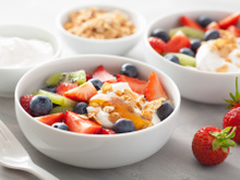 Frutas com Granola
