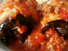 Canelone de berinjela