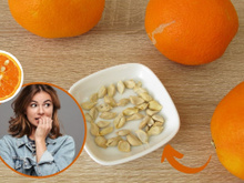 O que acontece se eu comer caroço de laranja?