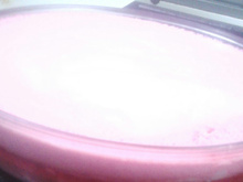 Gelatina com creme delicioso