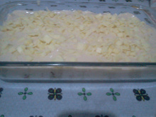 Arroz de forno ao molho branco