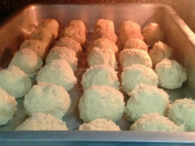 Bolinho de batata doce com frango